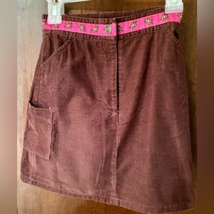 Lilly Pulitzer cord turtle skirt size 6